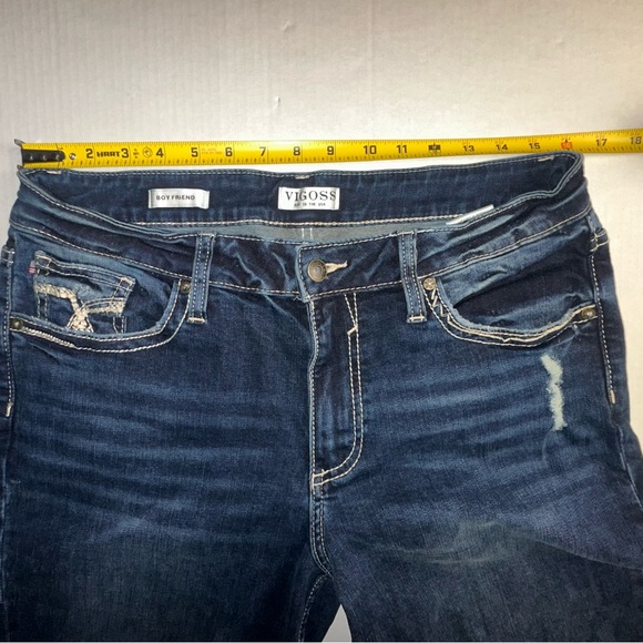 Vigoss Jeans Size 12 Boyfriend Denim Blue Jeans‎ Women’s - Picture 5 of 8